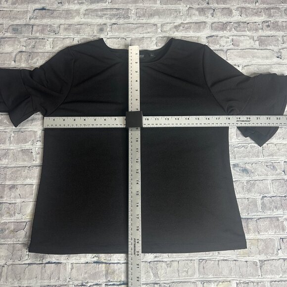EUC 7th Avenue New York & Co Design Studio Women's Black Blouse Size Small - Picture 10 of 11